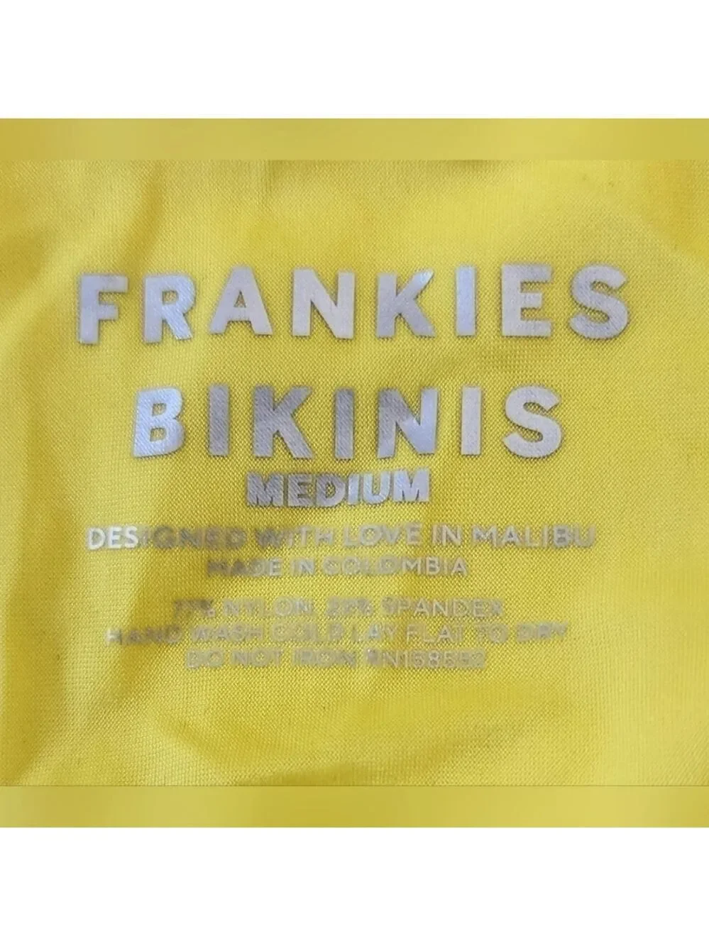 Frankie's Bikinis Bandeau Plissé Bikini Top Medium - New Without Tags